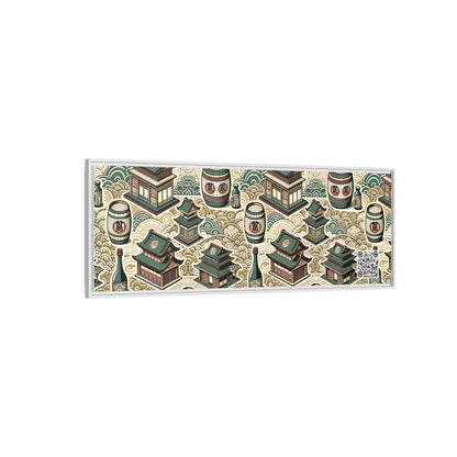Cultural Artisanal Fusion Contemporary Cultural Elegance Matte Canvas, Framed (multi-Color) - 8404 Design-68 B