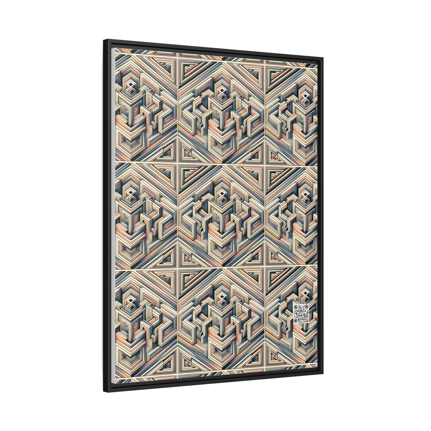 Tech Illusion Graphics Futuristic Artistry Matte Canvas, Framed (multi-color) - 8404 Design-52 A