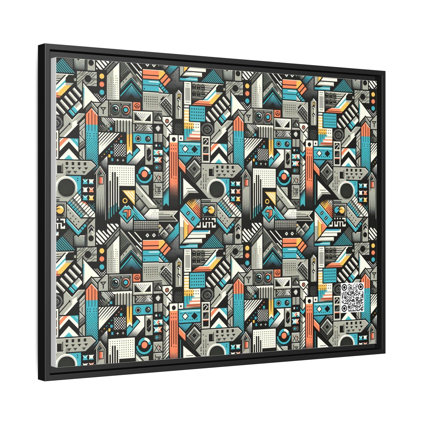 Digital Street Art Urban Street Style Matte Canvas, Framed (multi-color) - 8404 Design-81 A