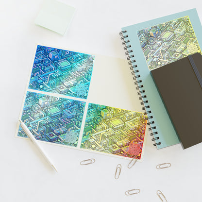 Digital Nomad Chic Cyberpunk Tech Sticker Sheets - 8404 Design-47