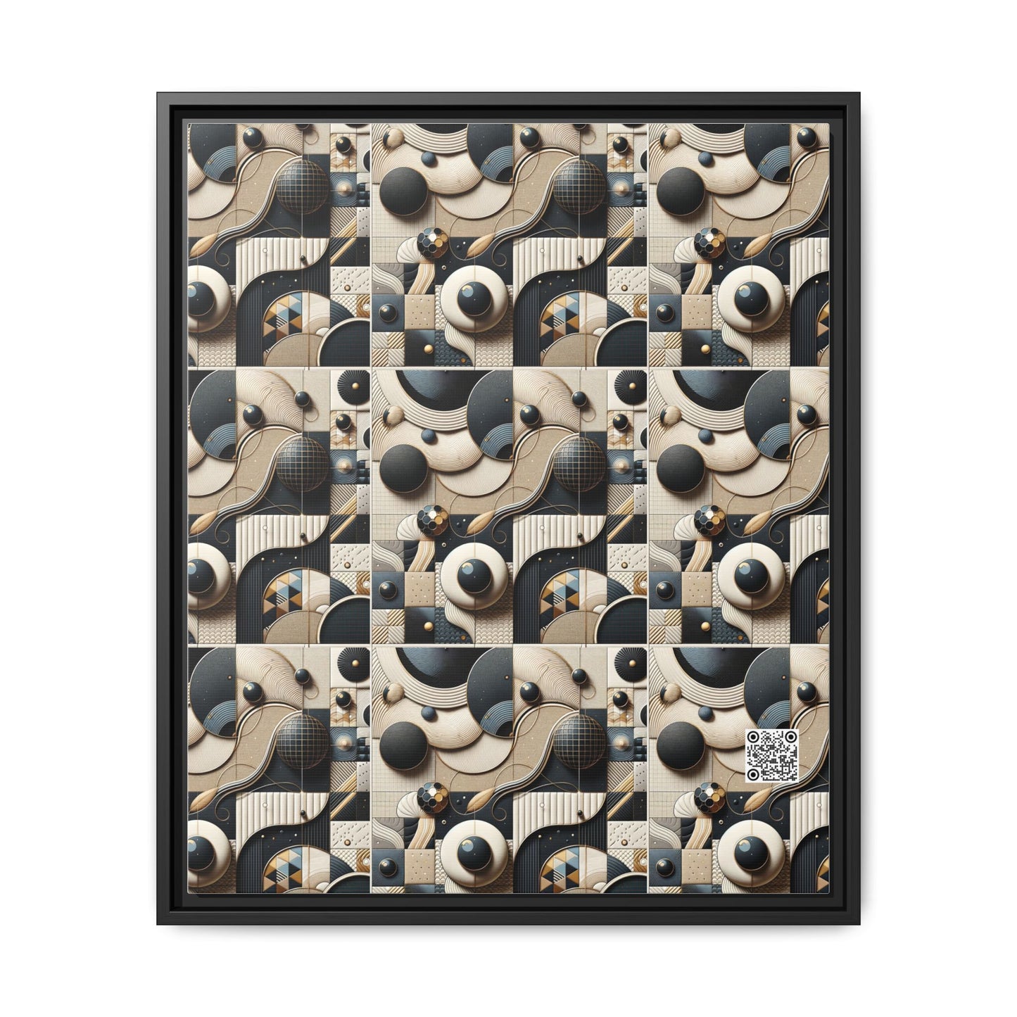 Tech-forward Luxe Streetwear Tech Luxe Fusion Matte Canvas, Framed (multi-color) - 8404 Design-71 B