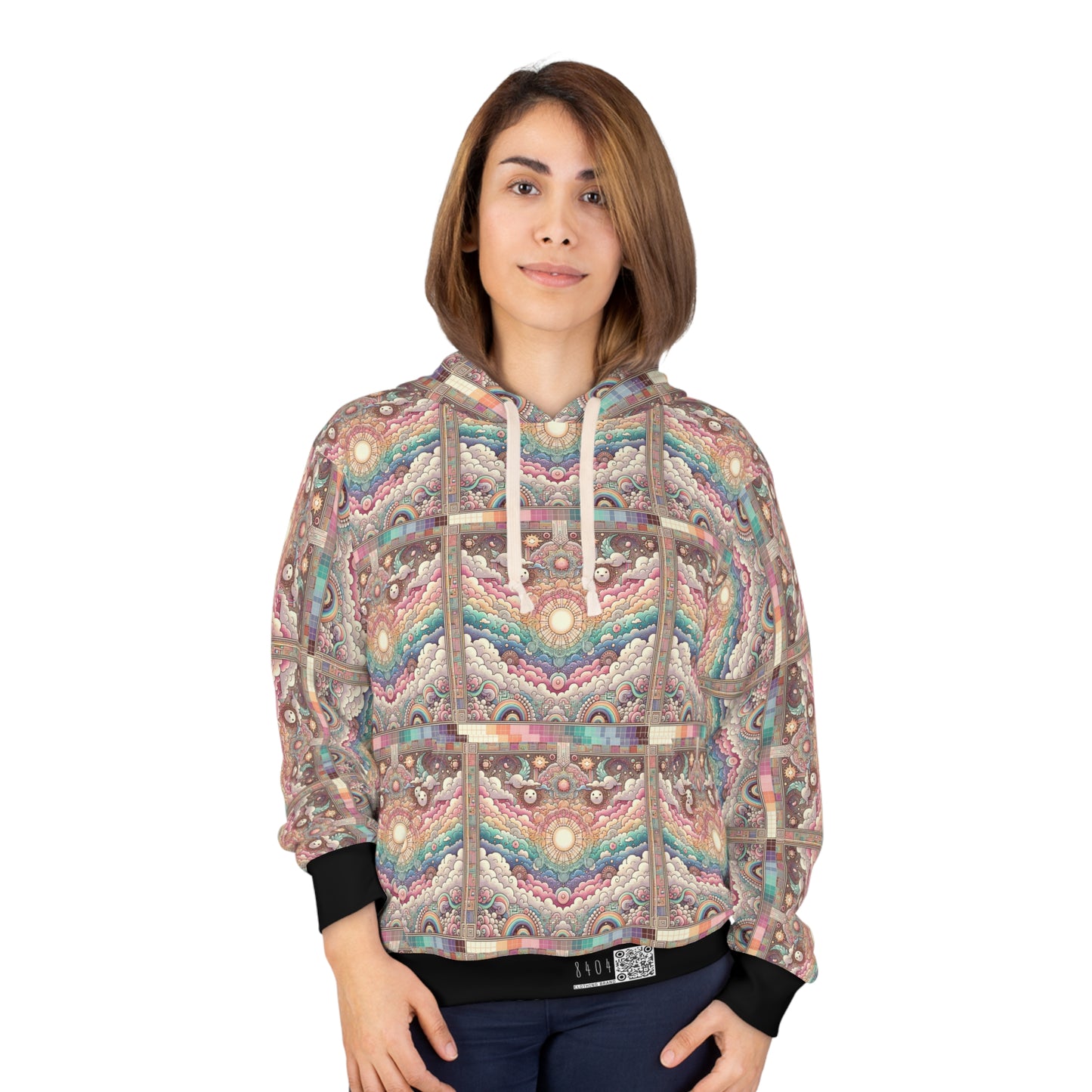 Digital Dreamland Whimsical and Nostalgic Streetwear With a Digital Twist Pullover Hoodie - 8404 Design-56