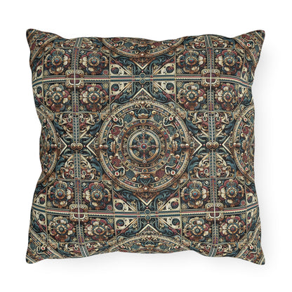 Urban Renaissance Historical Fusion With Street Edge Outdoor Pillow - 8404 Design-57
