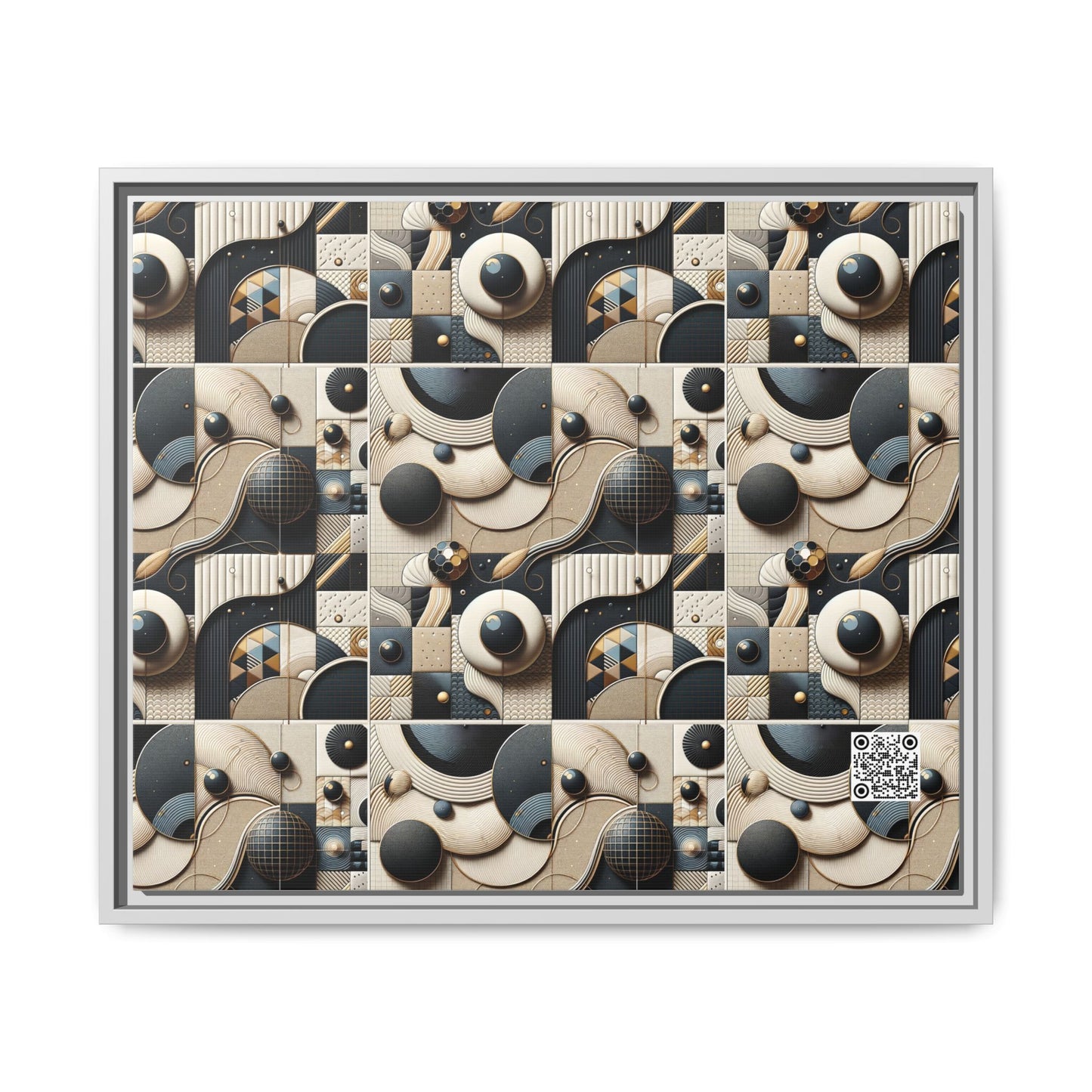 Tech-forward Luxe Streetwear Tech Luxe Fusion Matte Canvas, Framed (multi-color) - 8404 Design-71 B