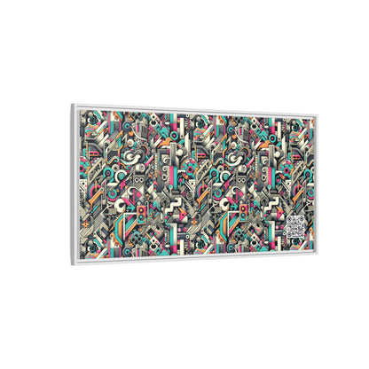 Digital Street Art Urban Street Style Matte Canvas, Framed (multi-color) - 8404 Design-74 B
