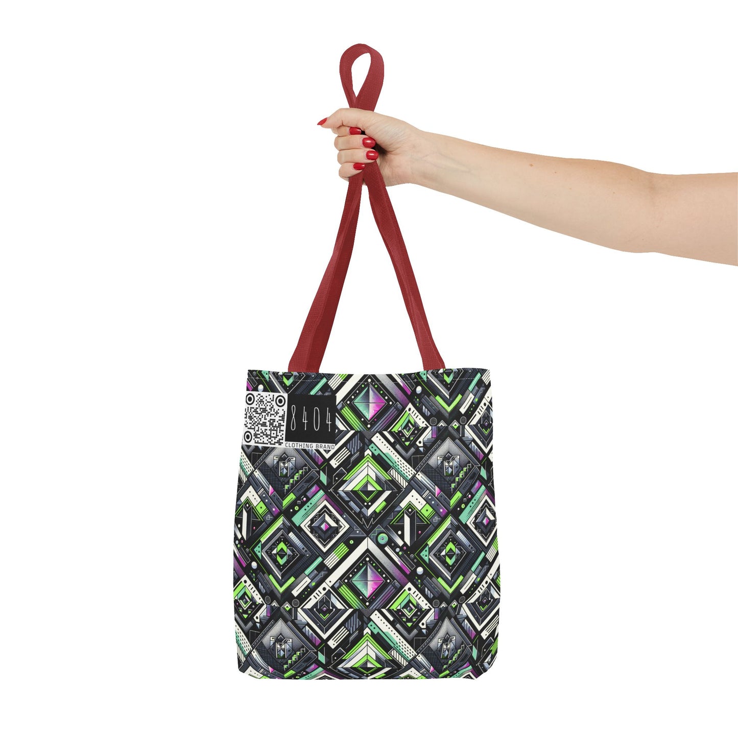 Retro Futurism Graphics Tech-Forward Streetwear Tote Bag - 8404 Design-48