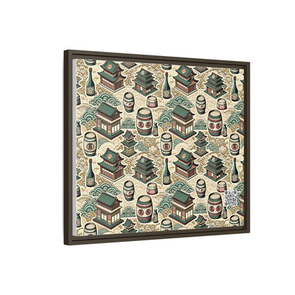 Cultural Artisanal Fusion Contemporary Cultural Elegance Matte Canvas, Framed (multi-Color) - 8404 Design-68 B