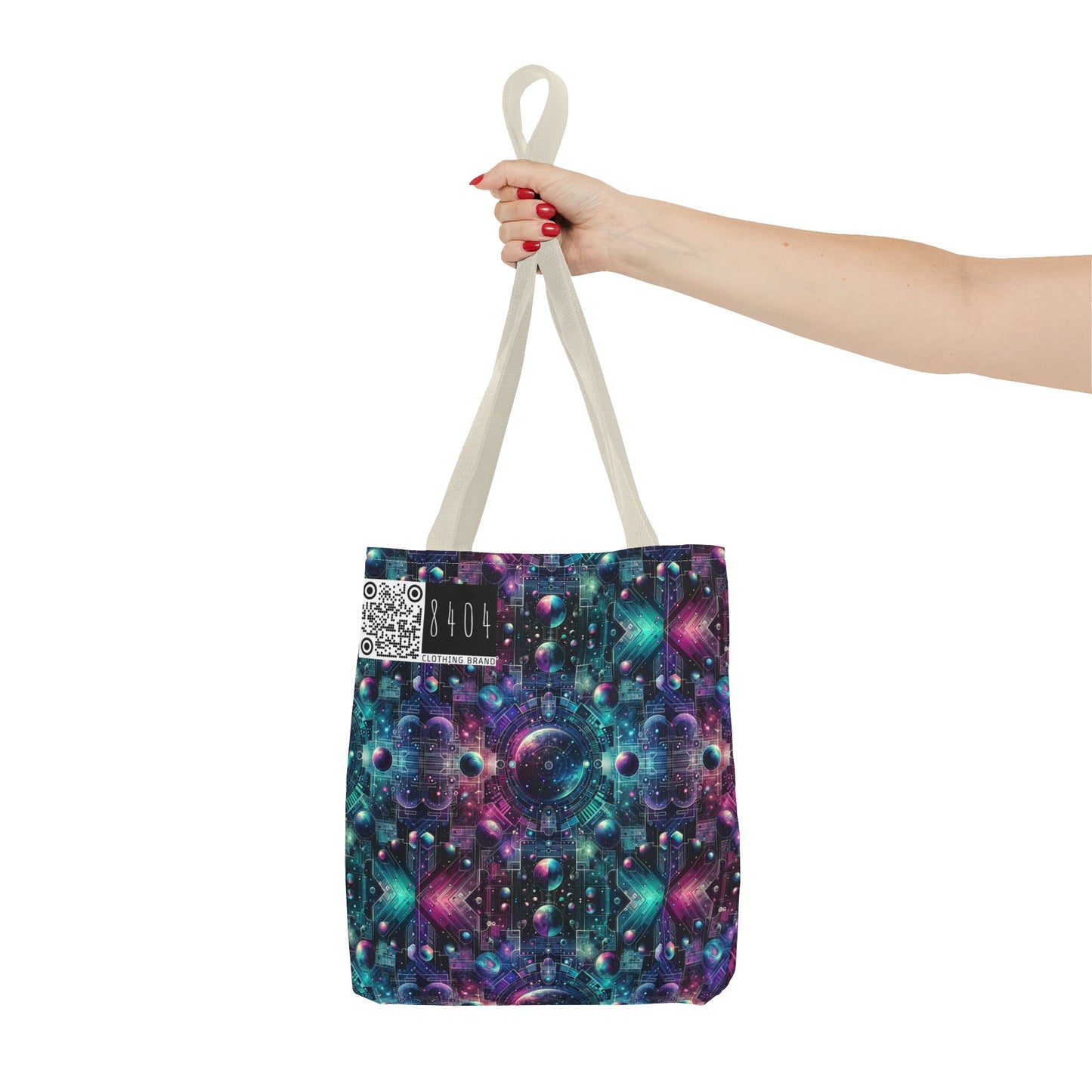 Galactic Hues Tech-Forward Cosmic Fusion Tote Bag - 8404 Design-59