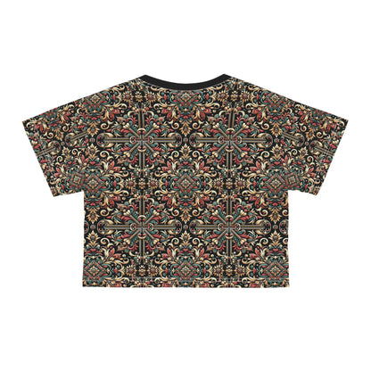 Streetwear Renaissance Artistic Clash of Old and New Crop Tee - 8404 Design-46