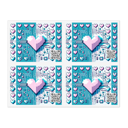 Digital Romance Modern Tech Romance Sticker Sheets - 8404 Design-44