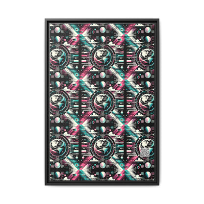 Digital Artistry Digital-native Streetwear Matte Canvas, Framed (multi-color) - 8404 Design-62 A