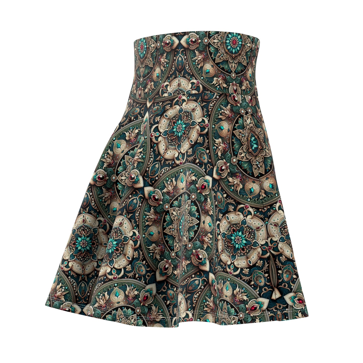 Neo-Dandyism Modern Dandy Streetwear Women's Skater Skirt - 8404 Design-56