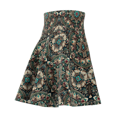 Neo-Dandyism Modern Dandy Streetwear Women's Skater Skirt - 8404 Design-56