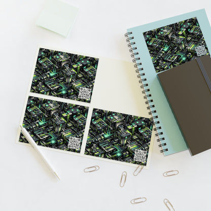 Tech-Infused Graphics Tech-Forward Streetwear Sticker Sheets - 8404 Design-47