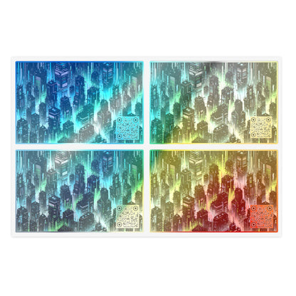 Tech Noir Aesthetic Futuristic Cyberpunk Sticker Sheets - 8404 Design-56