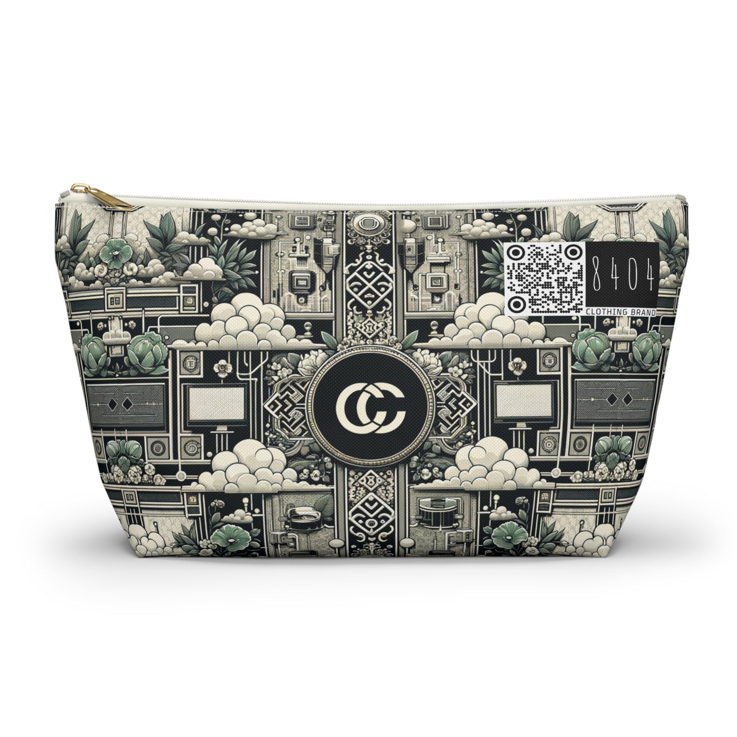 Cyber Garden Party Tech Garden Extravaganza Accessory Pouch W T-Bottom - 8404 Design-54