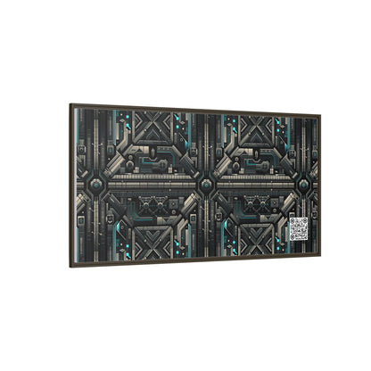 Tech Noir Futuristic Tech Aesthetic with a Dark Twist Matte Canvas, Framed (multi-color) - 8404 Design-59 B