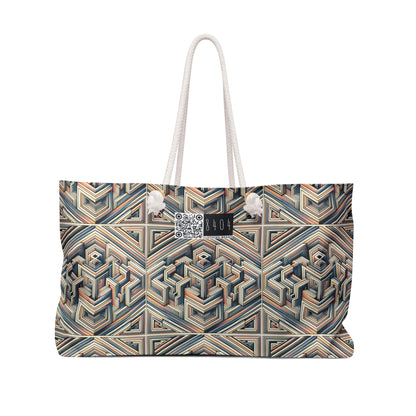Tech Illusion Graphics Futuristic Artistry Weekender Bag - 8404 Design-52