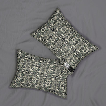 Cyber Garden Party Tech Garden Extravaganza Spun Polyester Lumbar Pillow - 8404 Design-54 S
