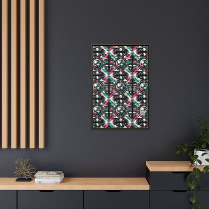 Digital Artistry Digital-native Streetwear Matte Canvas, Framed (multi-color) - 8404 Design-62 A