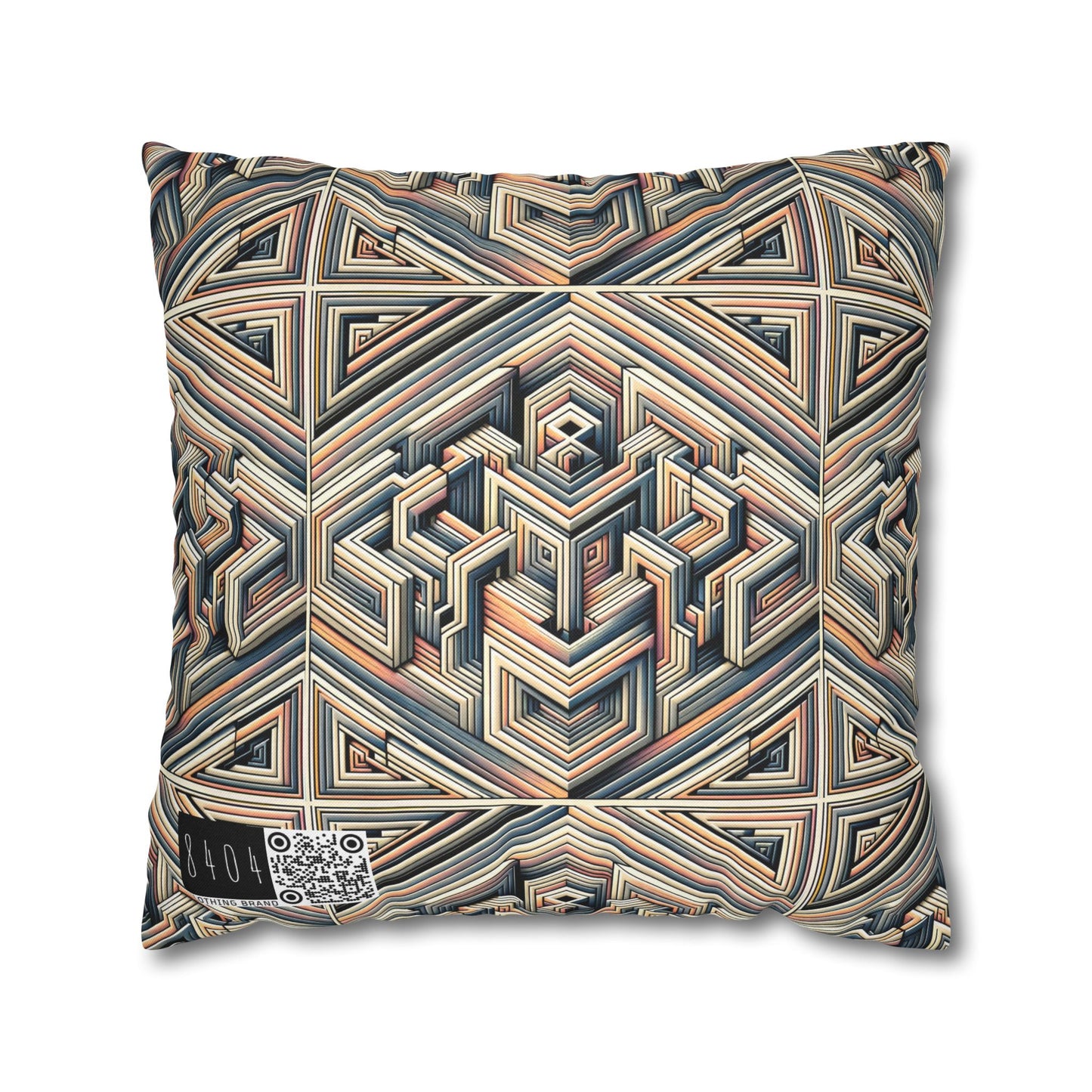 Tech Illusion Graphics Futuristic Artistry Spun Polyester Square Pillowcase - 8404 Design-52