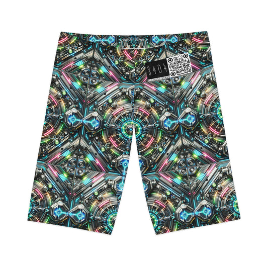 Tech-Infused Futurism Futuristic Tech Women's Bike Shorts - 8404 Design-53