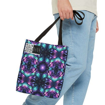 Iridescent Dream Futuristic Tech Tote Bag - 8404 Design-60