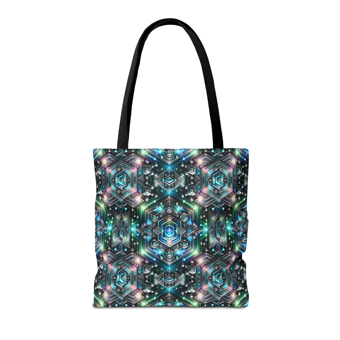 Tech-Infused Futurism Futuristic Tech Tote Bag - 8404 Design-63