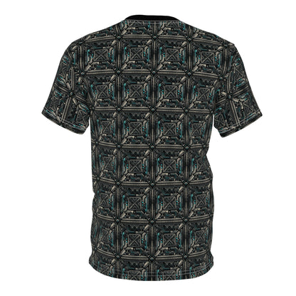 Tech Noir Futuristic Tech Aesthetic with a Dark Twist Unisex Cut & Sew Tee - 8404 Design-59