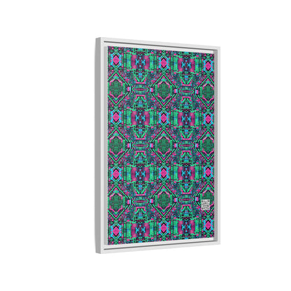 Digital Glitch Vibes Tech-Inspired Streetwear Matte Canvas, Framed (multi-Color) - 8404 Design-71 B