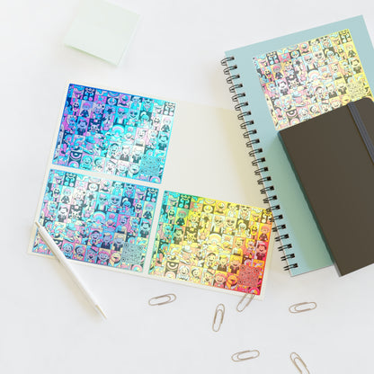 Neon Pop Playful Pop Culture Mashup Sticker Sheets - 8404 Design-60