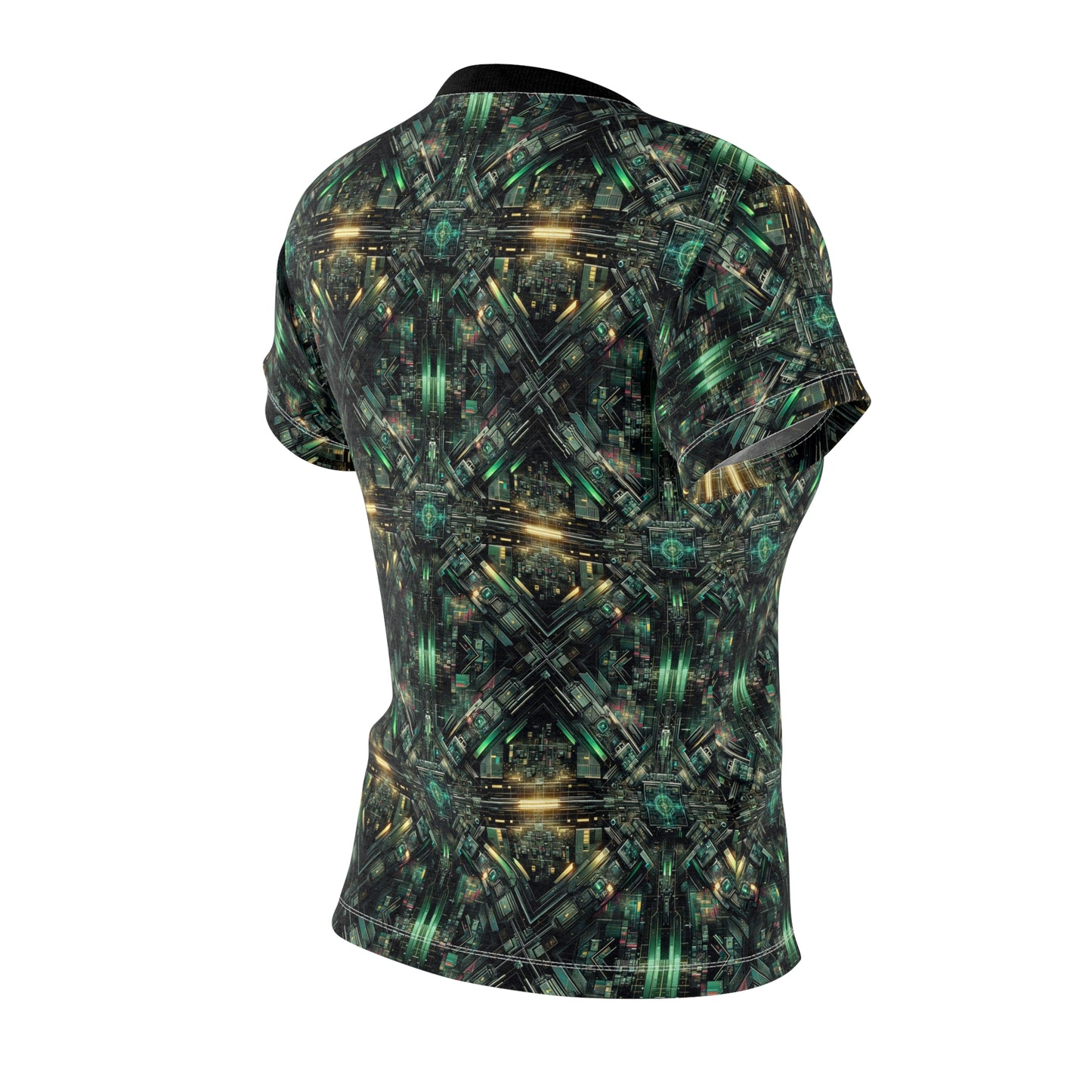Tech Noir Graphics Tech-Inspired Streetwear Women's Cut & Sew Tee - 8404 Design-56