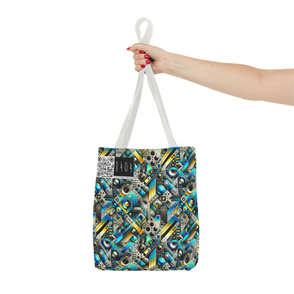 Tech Art Fusion Tech-Forward Streetwear Tote Bag - 8404 Design-50