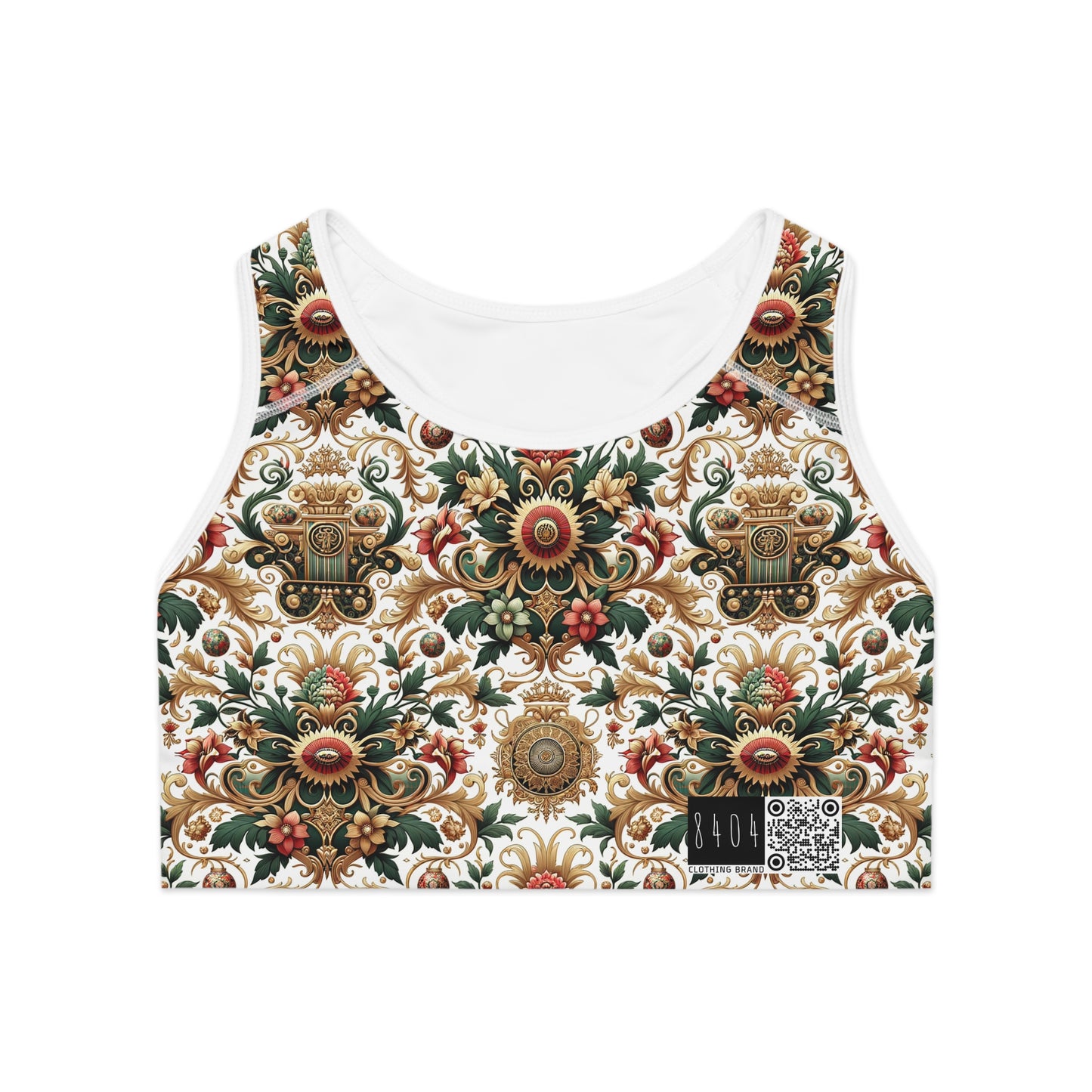 Monogram Madness Luxurious Streetwear Sports Bra - 8404 Design-68