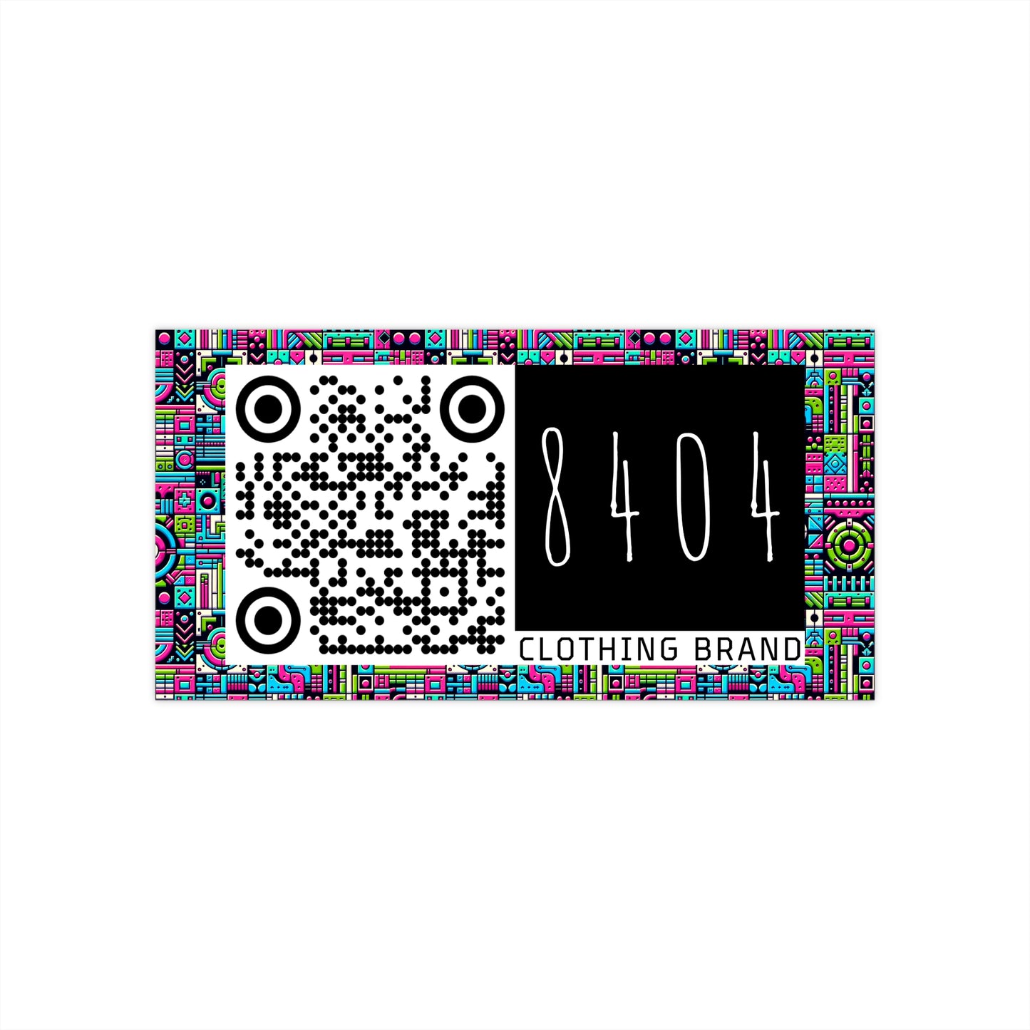 Neon Street Pop Vibrant and Eye-catching Bumper Sticker - 8404 Design-62