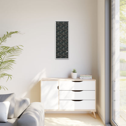 Tech Noir Futuristic Tech Aesthetic with a Dark Twist Matte Canvas, Framed (multi-color) - 8404 Design-59 B