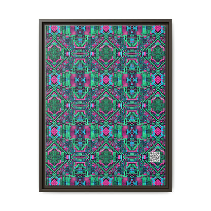 Digital Glitch Vibes Tech-Inspired Streetwear Matte Canvas, Framed (multi-Color) - 8404 Design-71 A