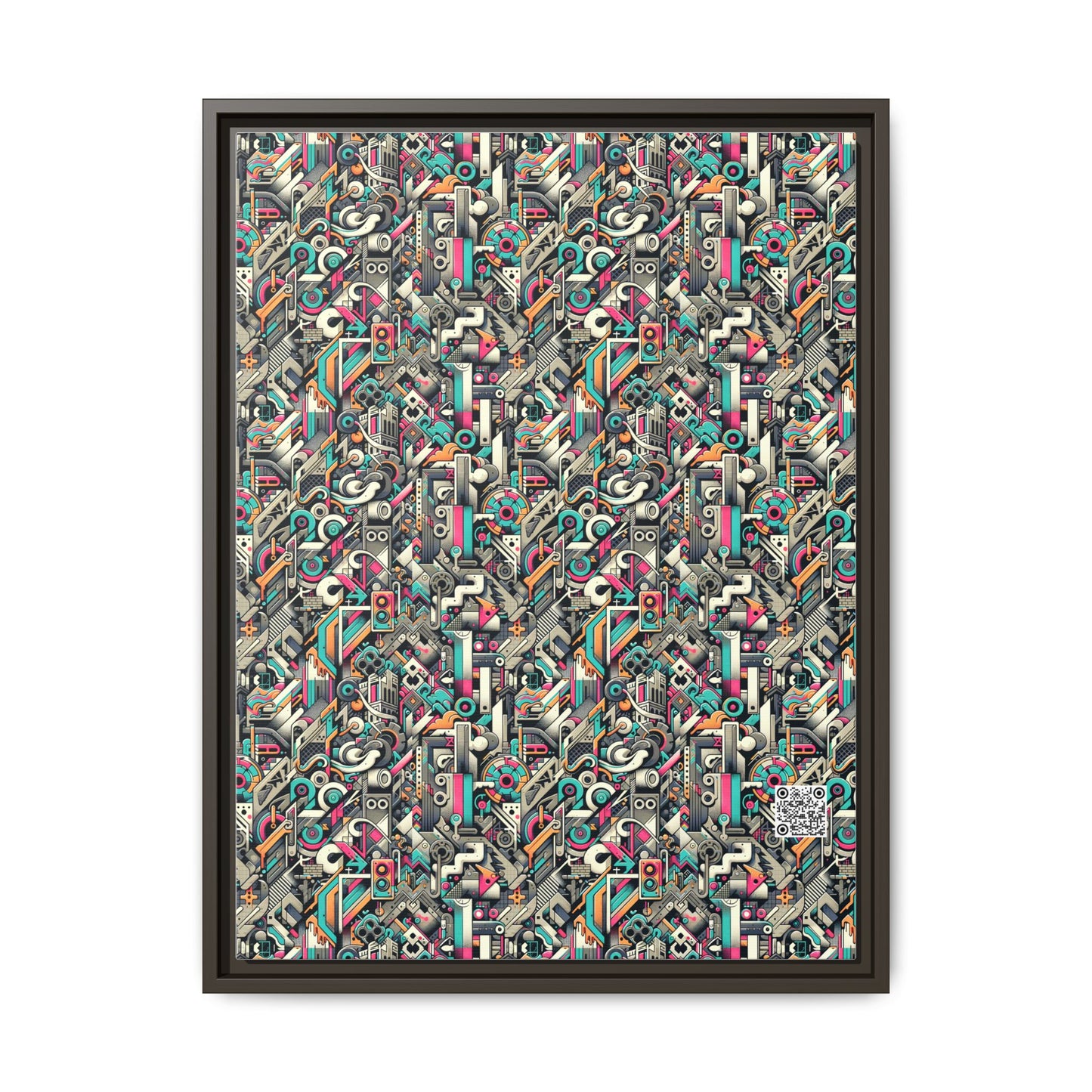 Digital Street Art Urban Street Style Matte Canvas, Framed (multi-color) - 8404 Design-74 A