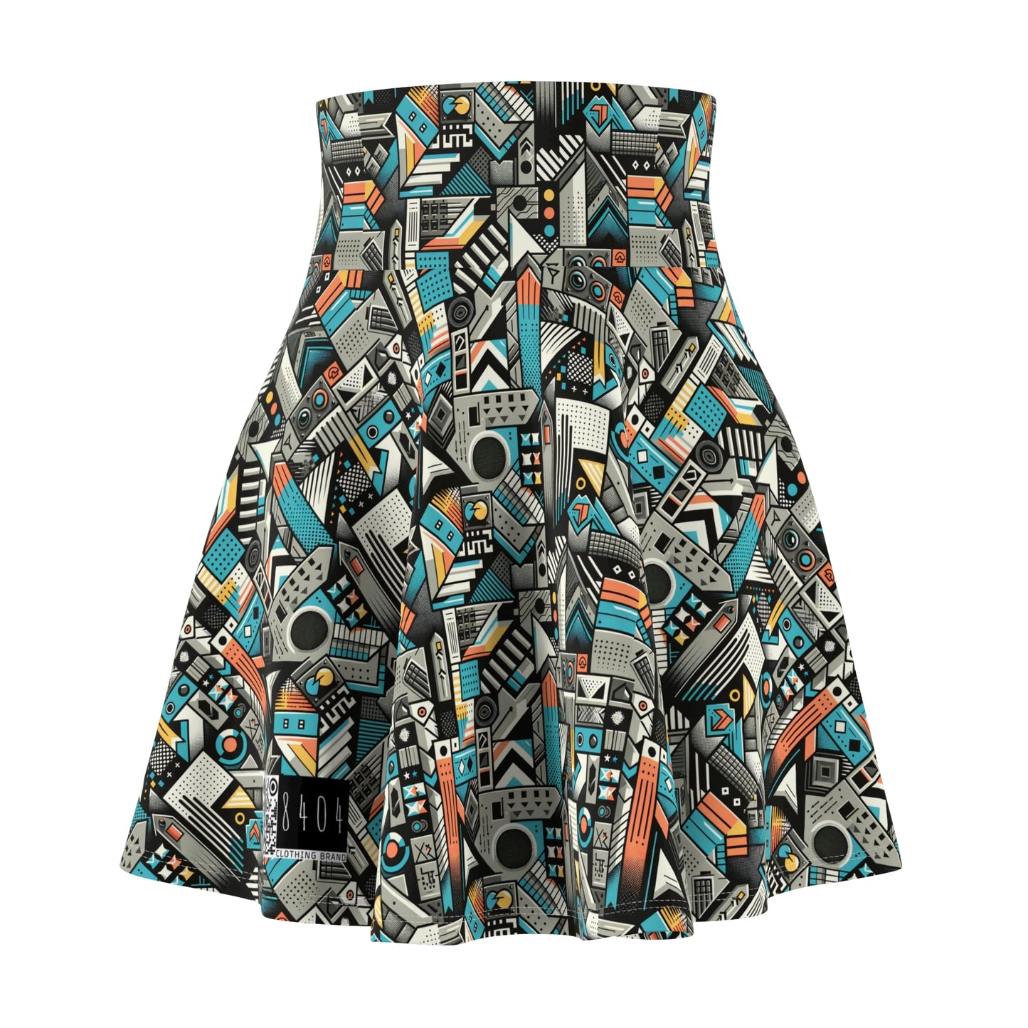 Digital Street Art Urban Street Style Women's Skater Skirt - 8404 Design-81