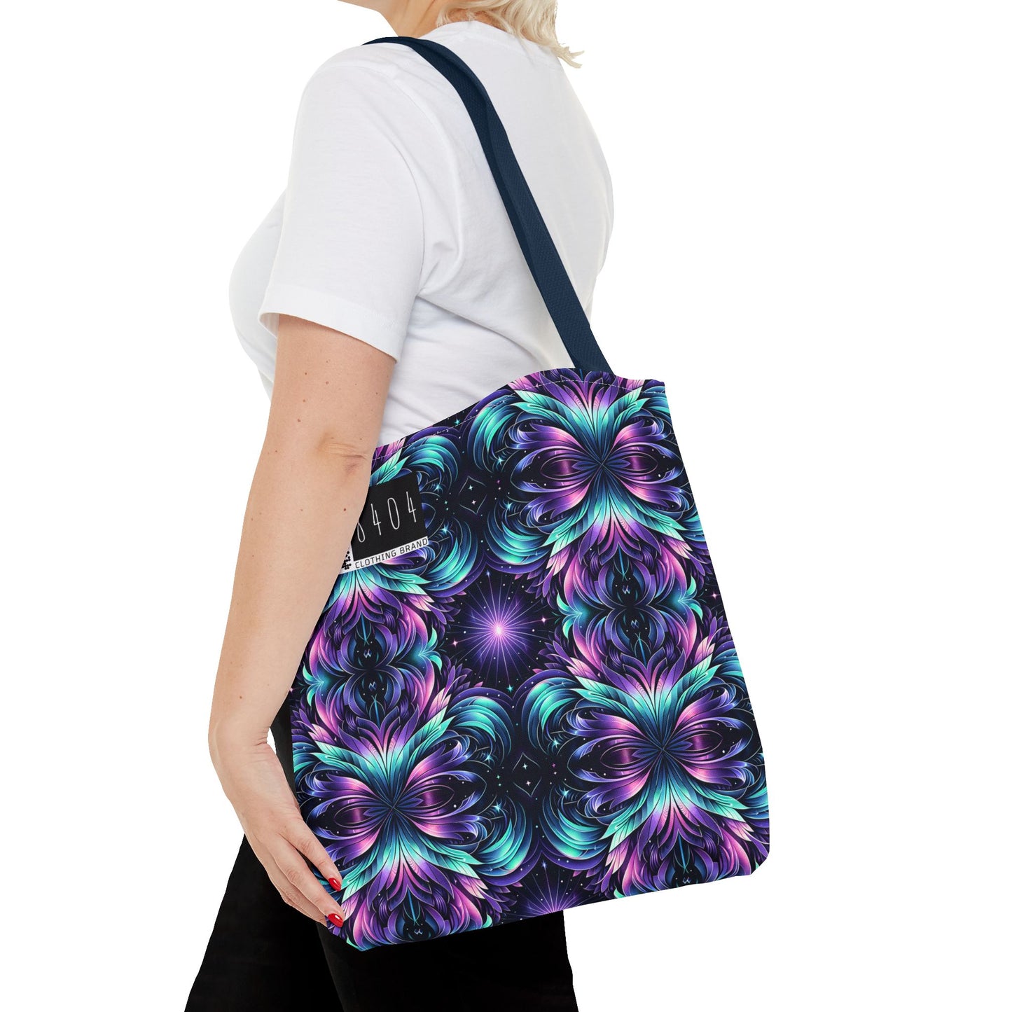 Iridescent Dream Futuristic Tech Tote Bag - 8404 Design-60
