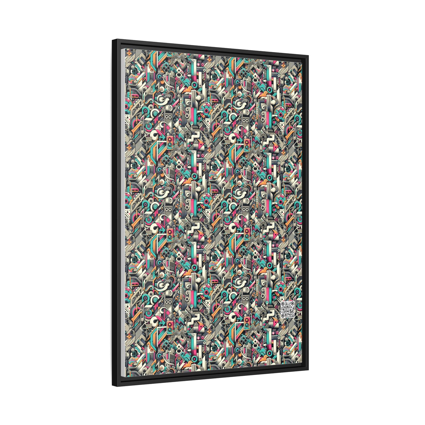 Digital Street Art Urban Street Style Matte Canvas, Framed (multi-color) - 8404 Design-74 A