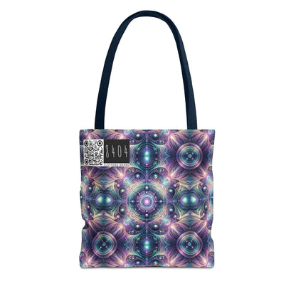Iridescent Tech Fusion Tech-Forward Streetwear Tote Bag - 8404 Design-61
