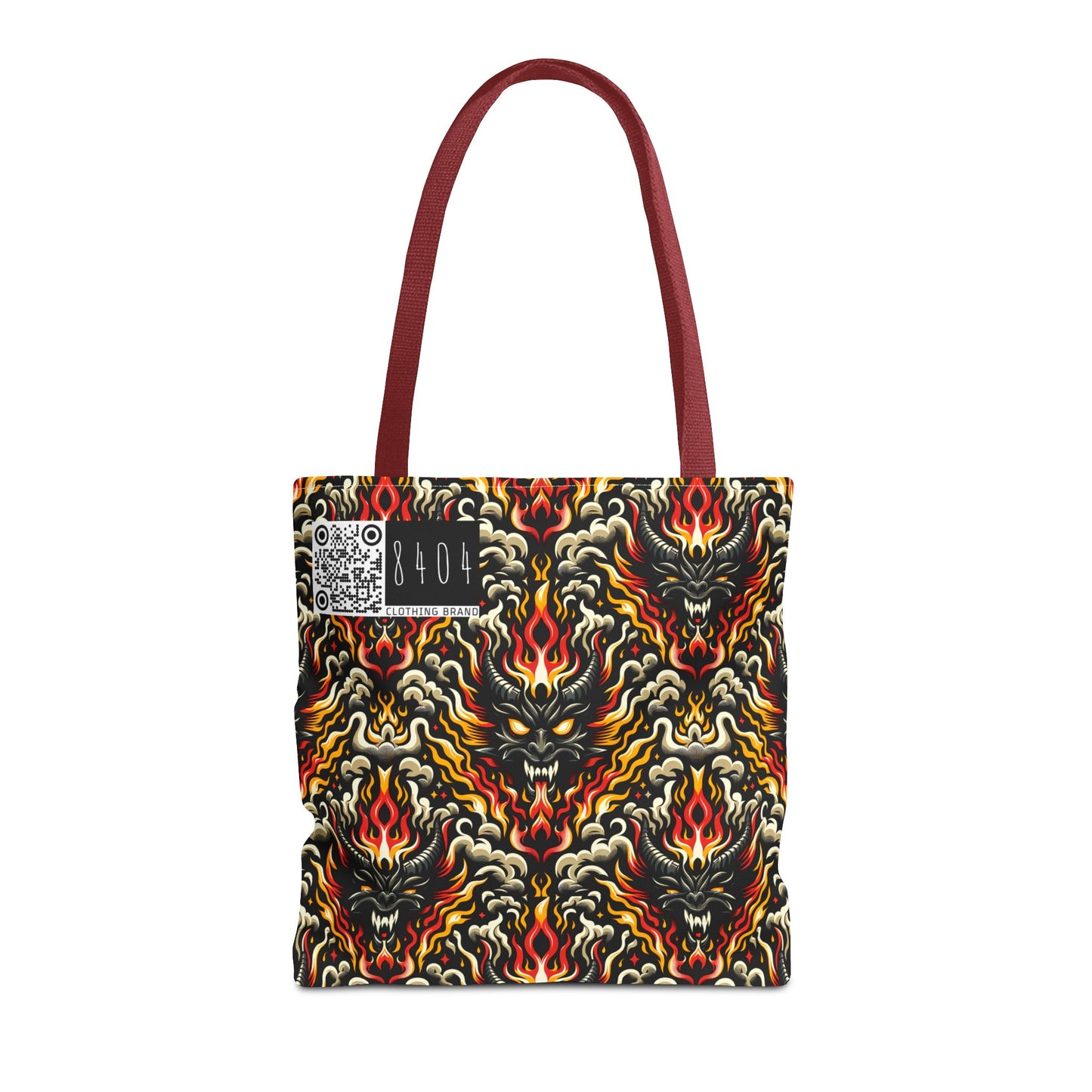 Flame Graphics Maximalist Streetwear Tote Bag - 8404 Design-59