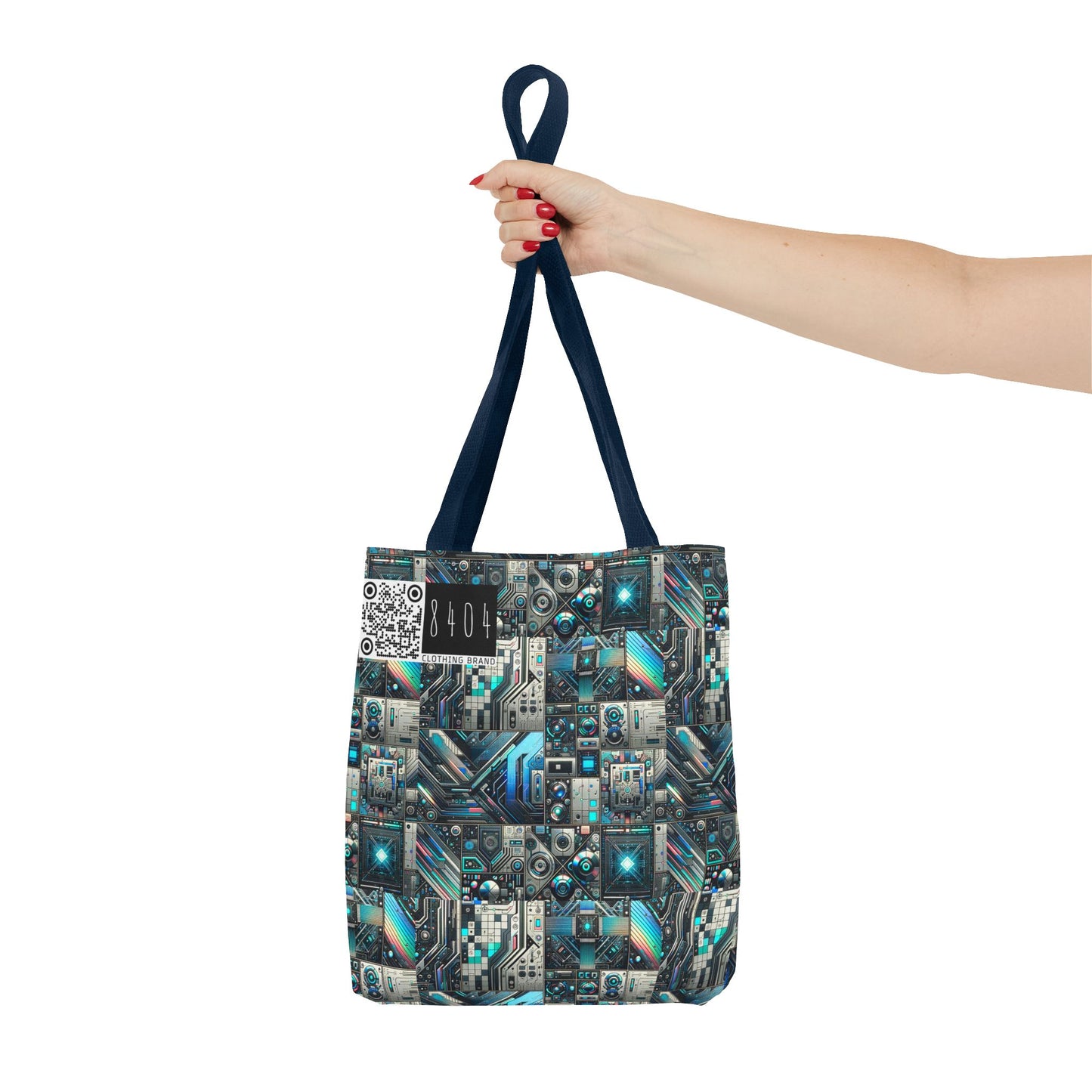 Tech-Infused Futurism Sleek Tech Edge Tote Bag - 8404 Design-48
