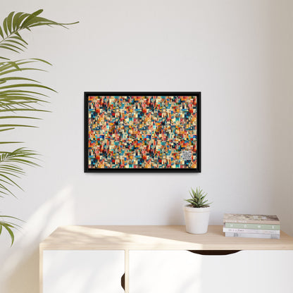 Digital Artistic Expression Artistic Streetwear Matte Canvas, Framed (multi-Color) - 8404 Design-46 B