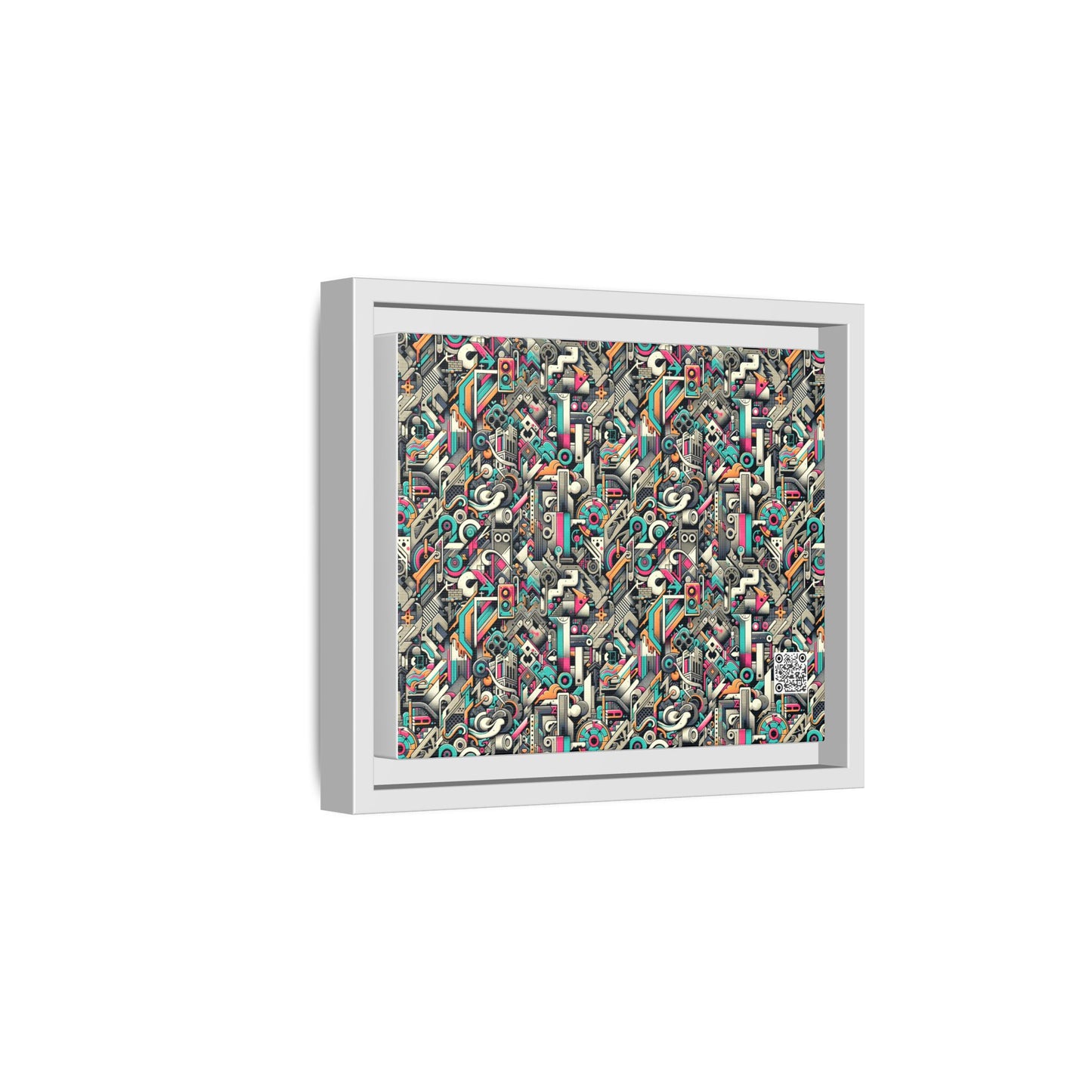Digital Street Art Urban Street Style Matte Canvas, Framed (multi-color) - 8404 Design-74 B