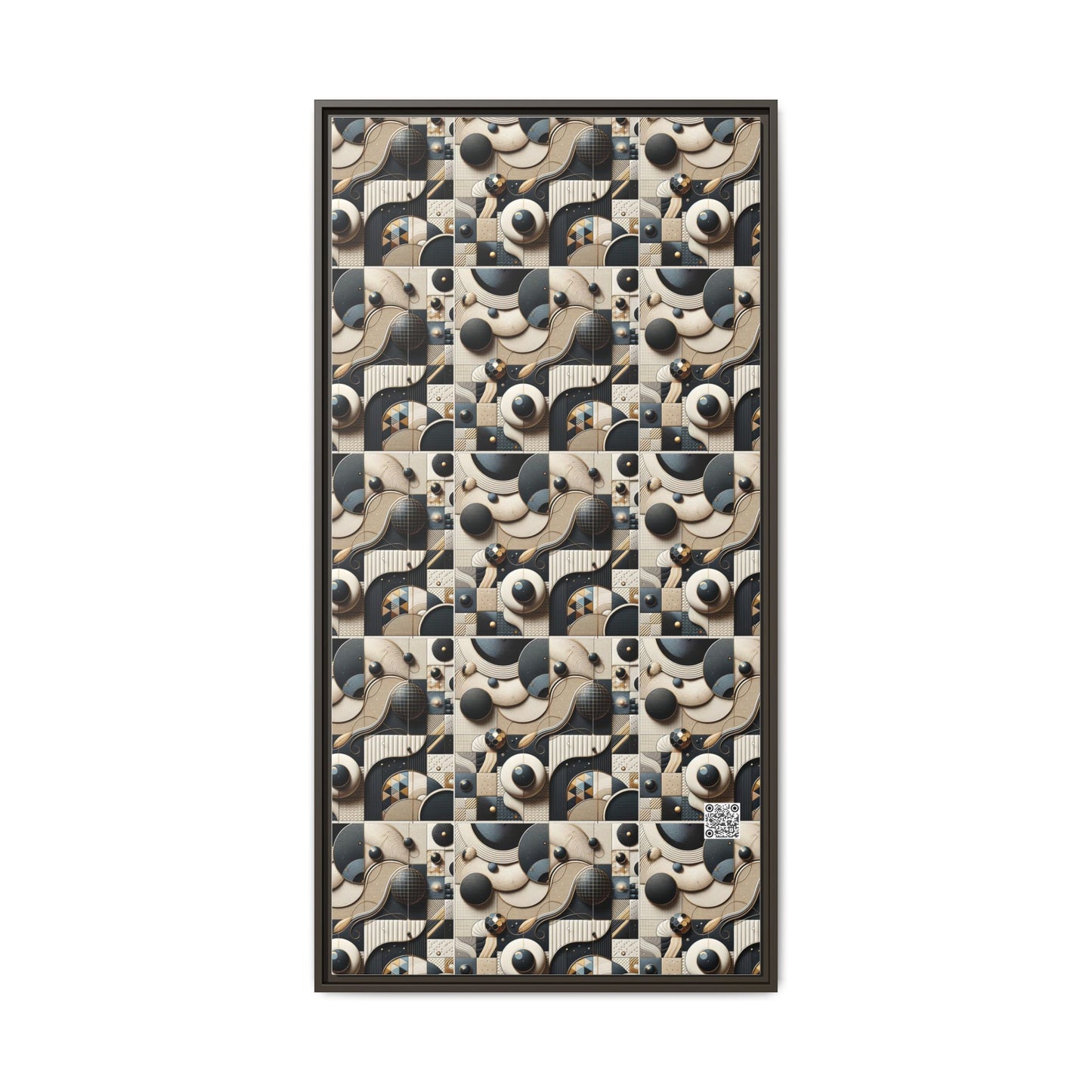 Tech-forward Luxe Streetwear Tech Luxe Fusion Matte Canvas, Framed (multi-color) - 8404 Design-71 B