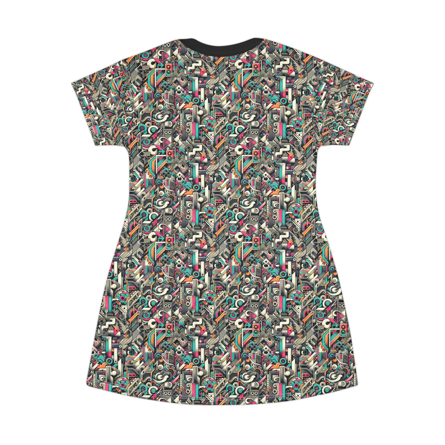 Digital Street Art Urban Street Style T-shirt Dress - 8404 Design-74