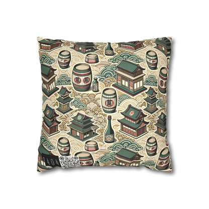 Cultural Artisanal Fusion Contemporary Cultural Elegance Faux Suede Square Pillowcase - 8404 Design-68