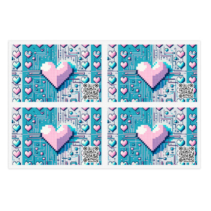Digital Romance Modern Tech Romance Sticker Sheets - 8404 Design-44